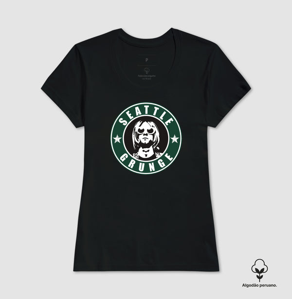 Camiseta Seattle Grunge Algodão Peruano