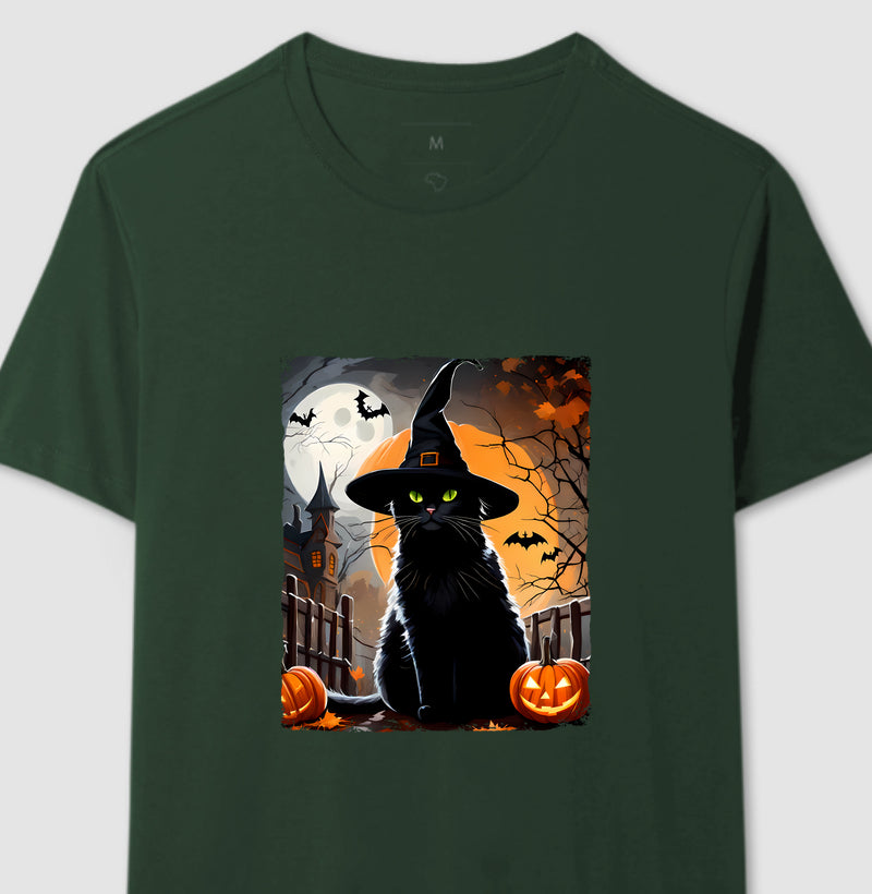 Camiseta na noite de Halloween