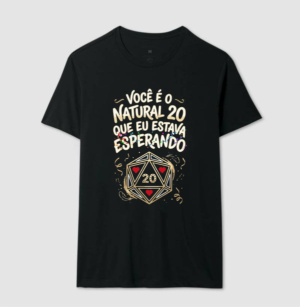 Camiseta RPG Natural 20 Esperando Você