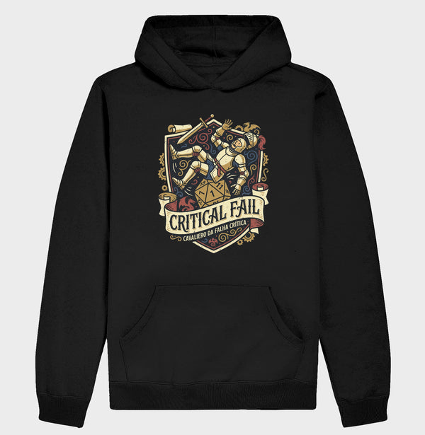Moletom Critical Fail Cavaleiro Da Falha Crítica