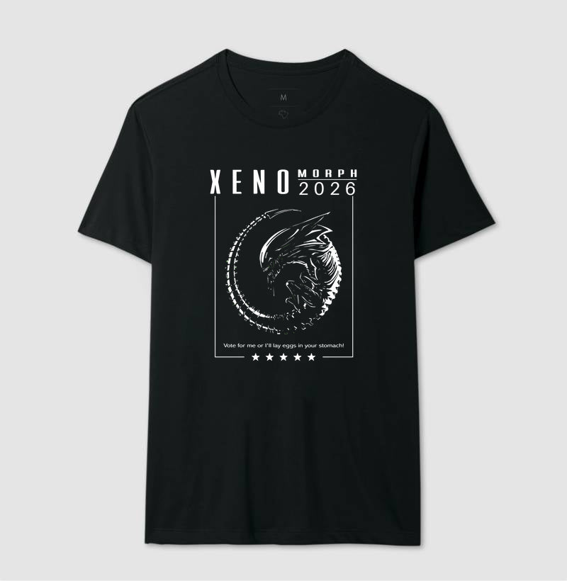 Camiseta Alien Vote Xeno 2026 Coleção Horror Espacial