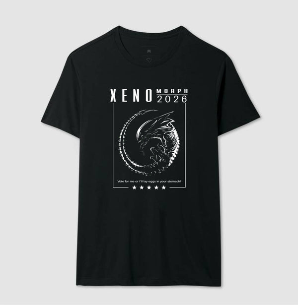 Camiseta Alien Vote Xeno 2026 Coleção Horror Espacial