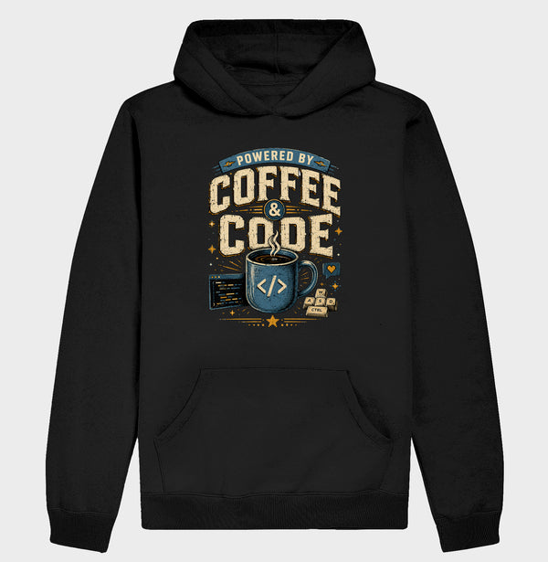 Moletom Powered By Coffee & Code