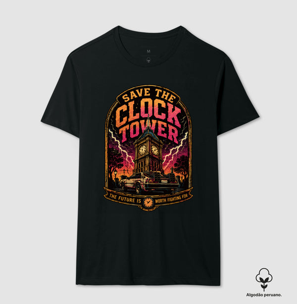 Camiseta Save The Clock Tower Algodão Peruano