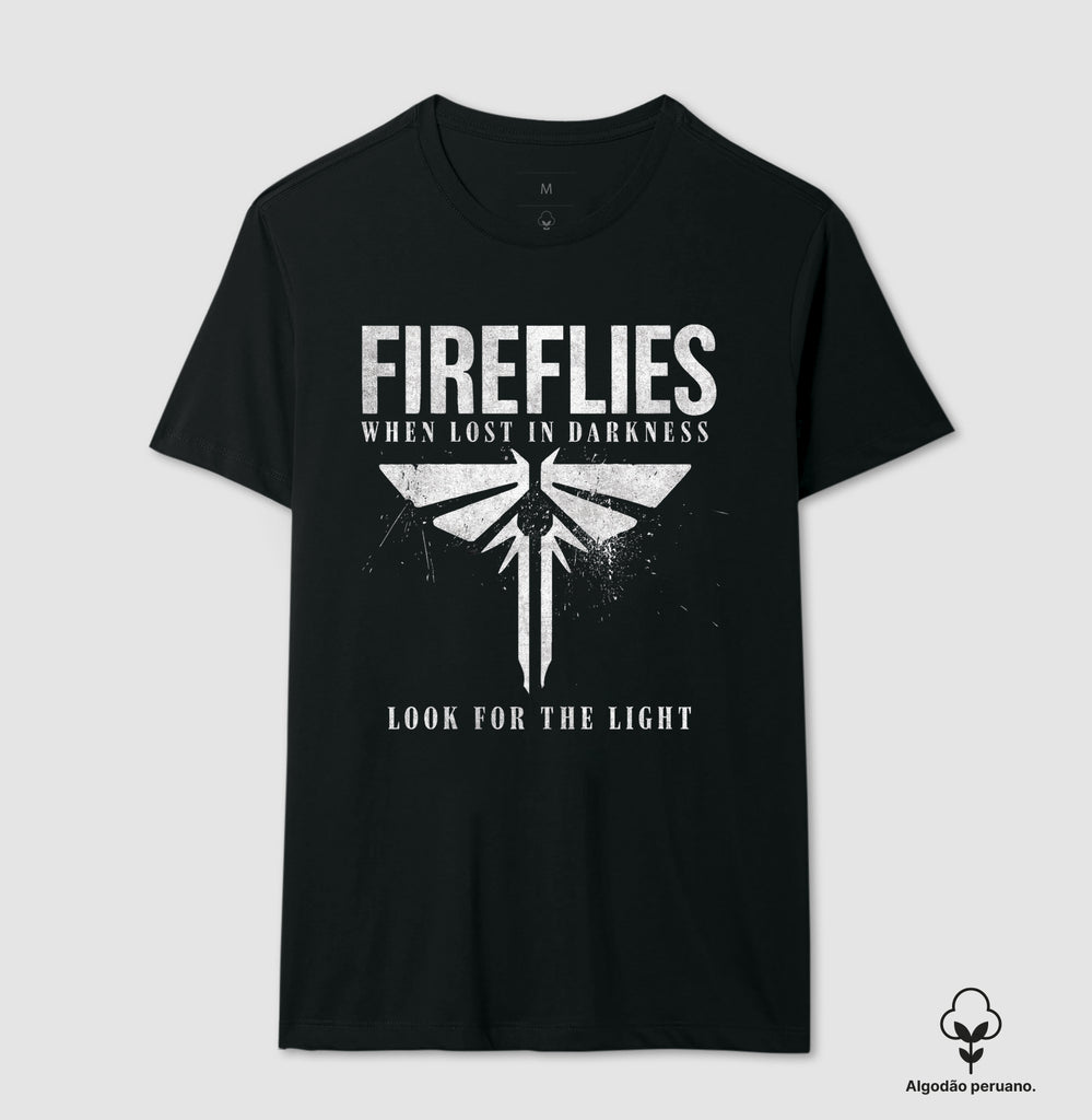 Camiseta The Last of Us Fireflies Algodão Peruano