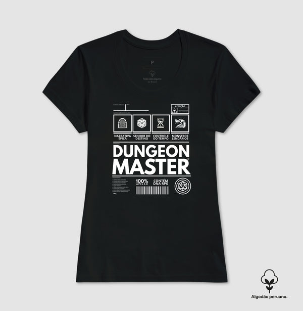 Camiseta RPG Dungeon Master Coleção Rótulos #2 Algodão Peruano