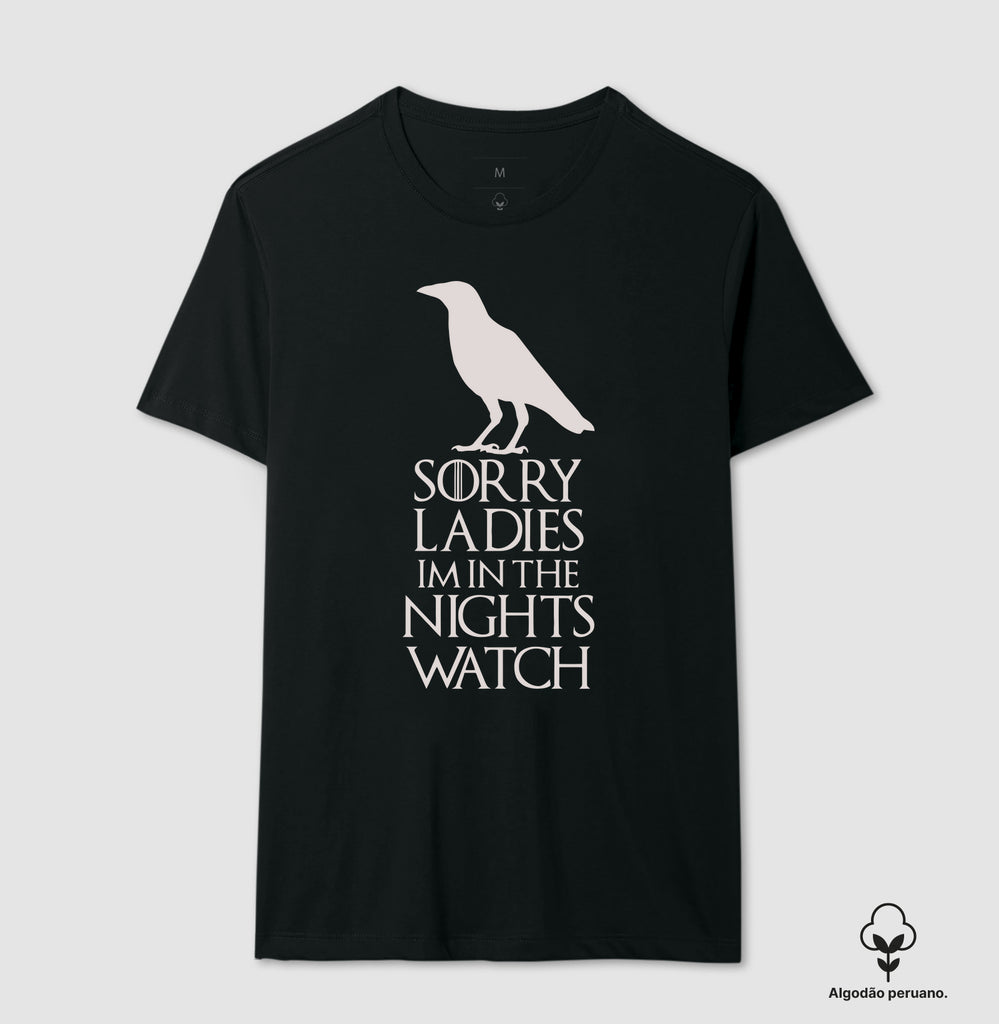 Camiseta Game of Thrones Night Watch Algodão Peruano