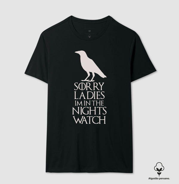 Camiseta Game of Thrones Night Watch Algodão Peruano