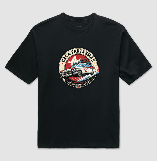 Camiseta Caça Fantasmas Nos Acreditamos em Você Oversized