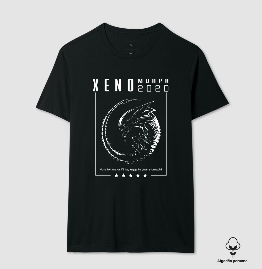 Camiseta Alien Xeno 2020 Coleção Horror Espacial Algodão Peruano