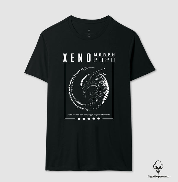 Camiseta Alien Xeno 2020 Coleção Horror Espacial Algodão Peruano