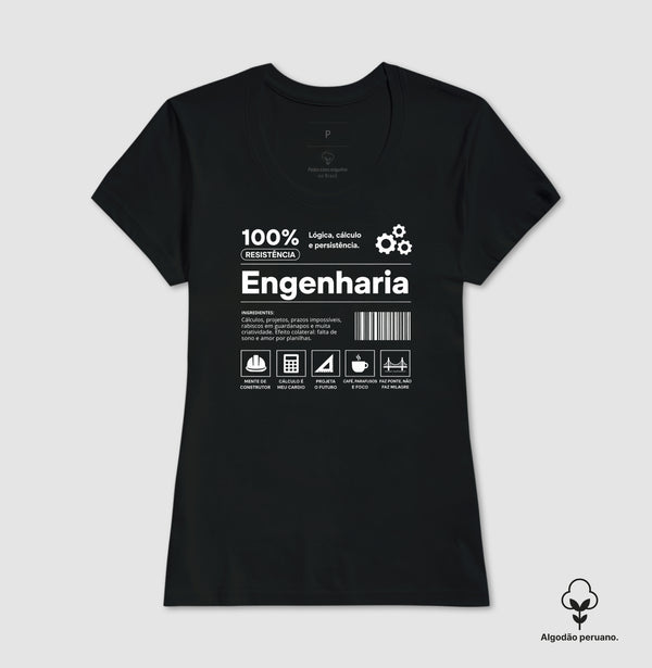 Camiseta Engenharia 100% Resistência Algodão Peruano