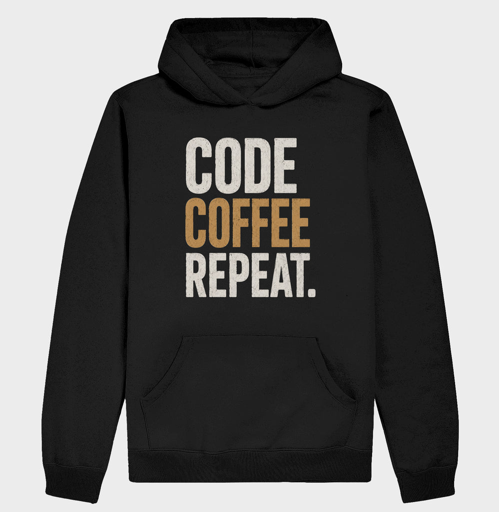Moletom Programador Code Coffee Repeat