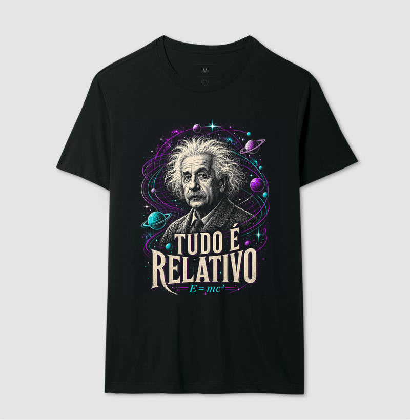 Camiseta Einstein Tudo É Relativo