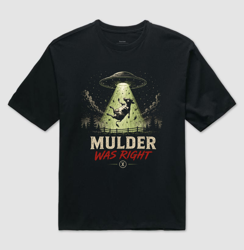 Camiseta X Files Mulder Was Right Oversized