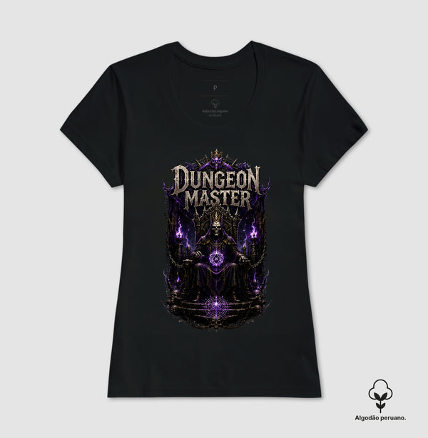Camiseta RPG Dungeon Master Rei dos Calabouços Algodão Peruano