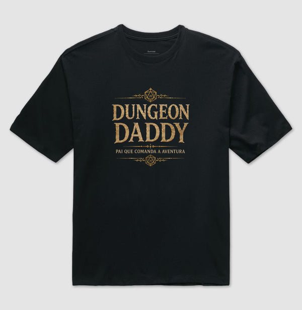 Camiseta RPG Dungeon Daddy Pai Que Comanda