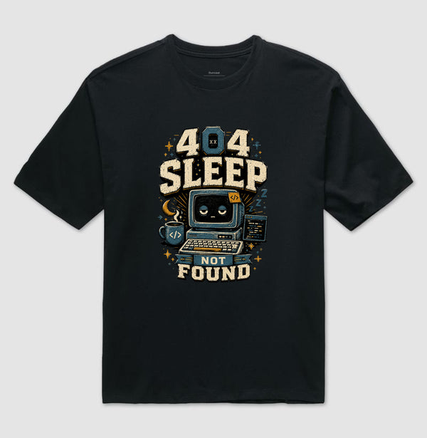 Camiseta 404 Sleep Not Found Oversized