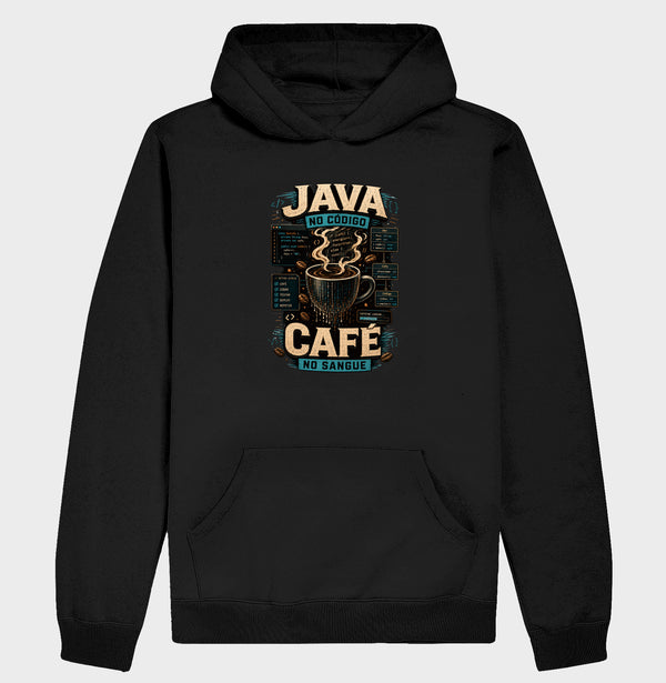 Moletom Java No Código Café No Sangue