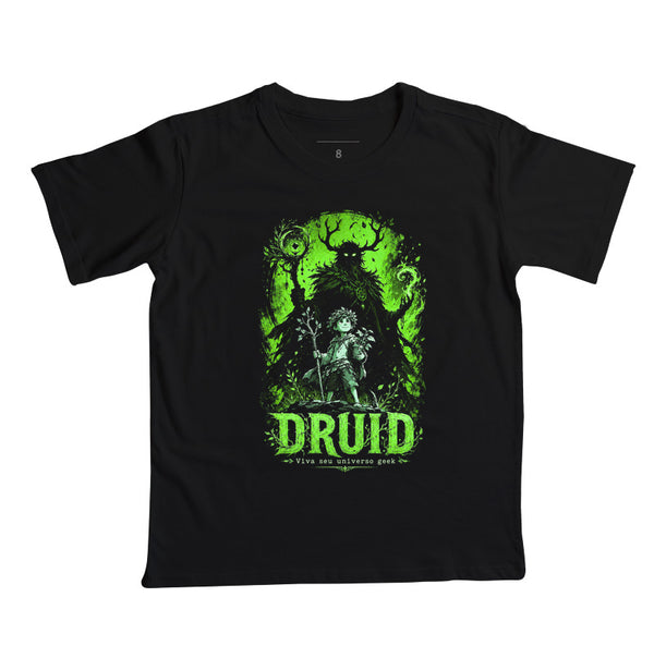 Camiseta Infantil RPG Pequeno Druid Vista Seu Universo Geek