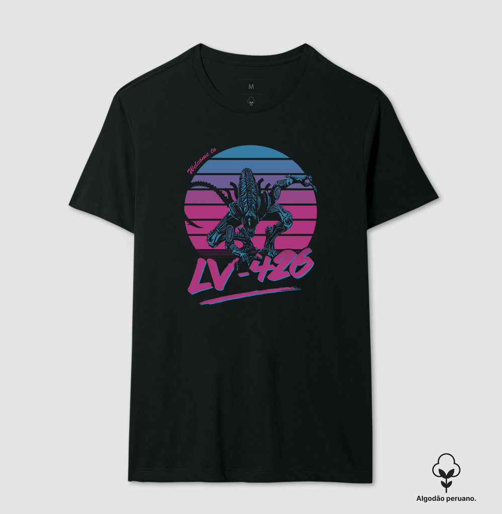 Camiseta Alien Lv 426 Coleção Horror Espacial Algodão Peruano