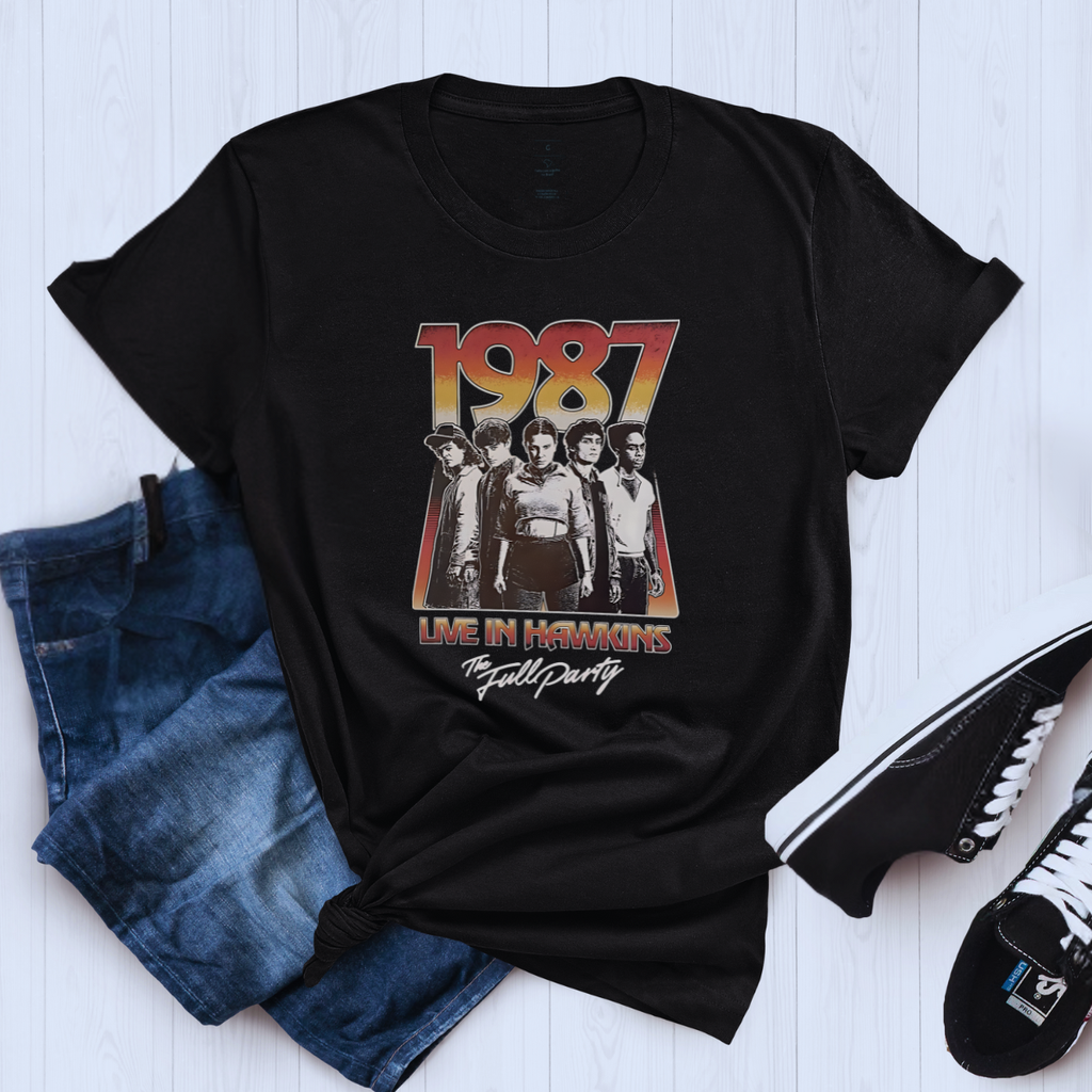 Camiseta Stranger Things Live In Hawkings 1987