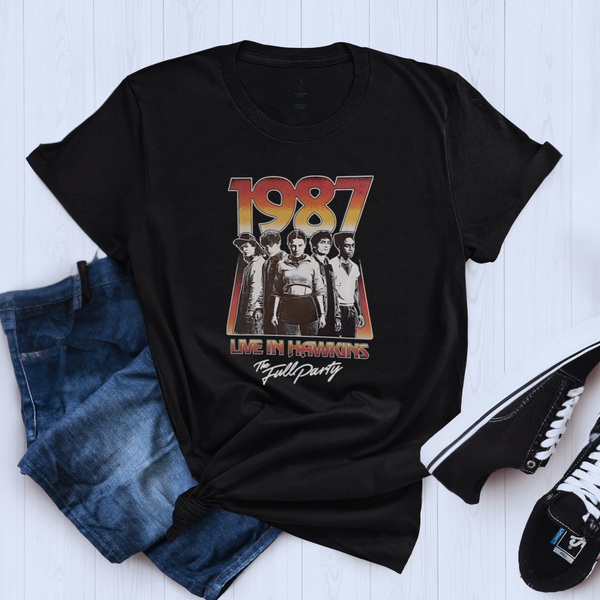 Camiseta Stranger Things Live In Hawkings 1987