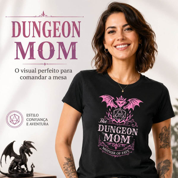 Camiseta RPG Dungeon Mom Mother Of Fate
