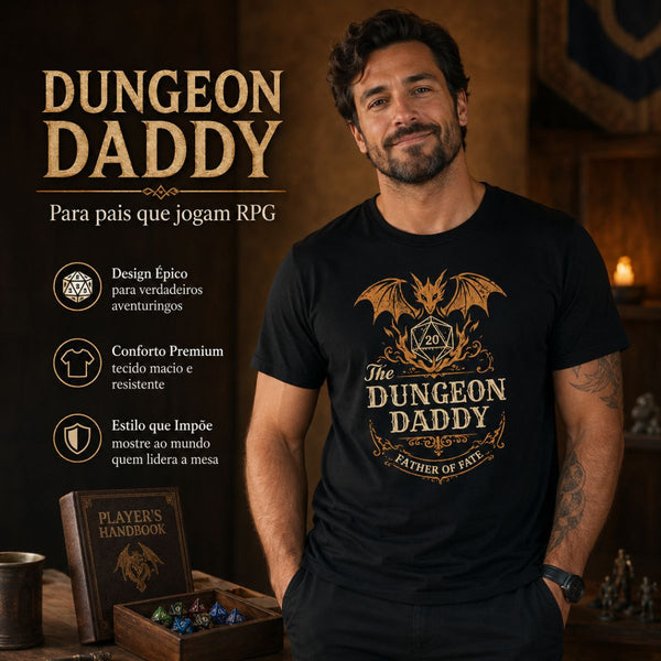 Camiseta RPG Dungeon Daddy Father Of Fate