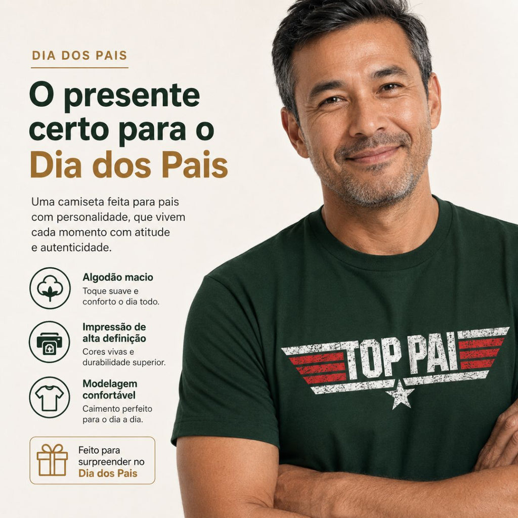 Camiseta TOP PAI Ases do Lar
