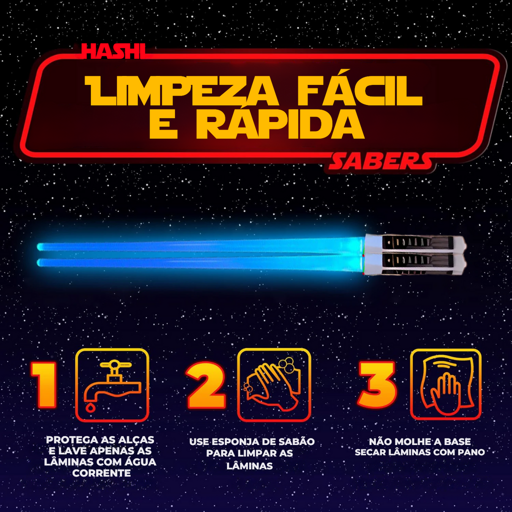 Hashi Luminoso Sabre de Luz Presente Geek Perfeito
