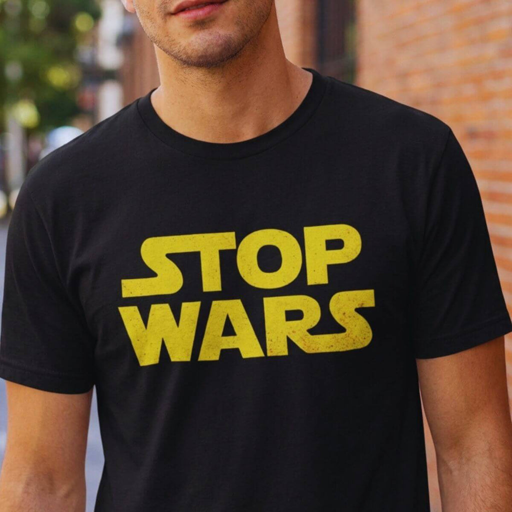 Camiseta Star Wars Stop Wars: Paz na Galáxia