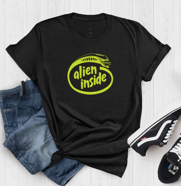Camiseta Alien Inside Coleção Horror Espacial
