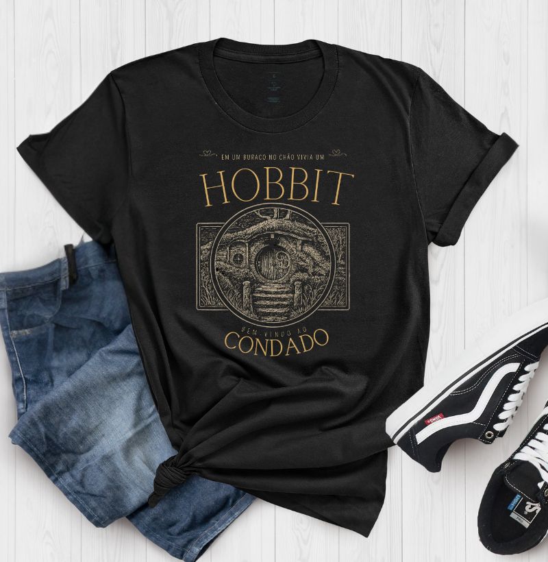 Camiseta Hobbit Bem-Vindo ao Condado