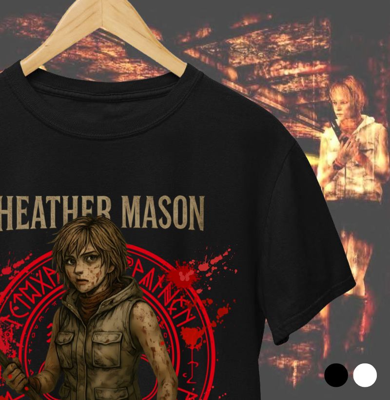 Camiseta Silent Hill Heather Mason 100% Algodão