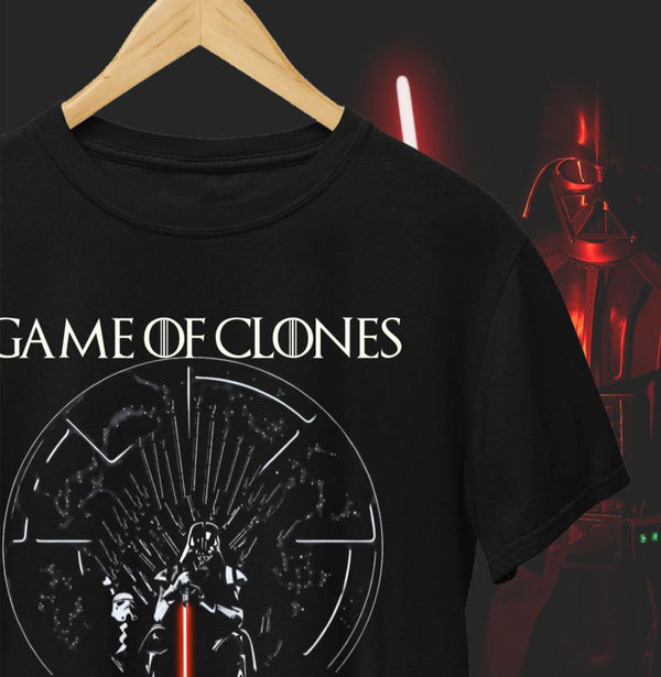 Camiseta Darth Vader Game Of Clones  100% Algodão