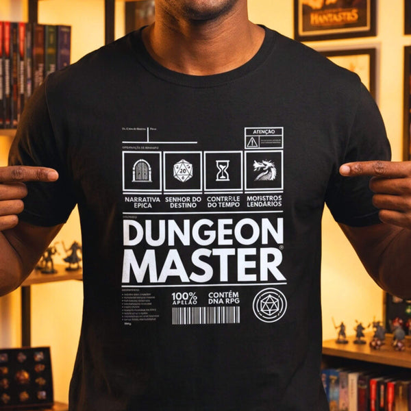 Camiseta RPG Dungeon Master Coleção Rótulos #2