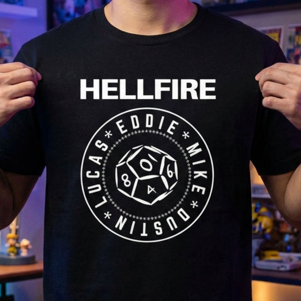 Camiseta Stranger Things The Hellfire RPG