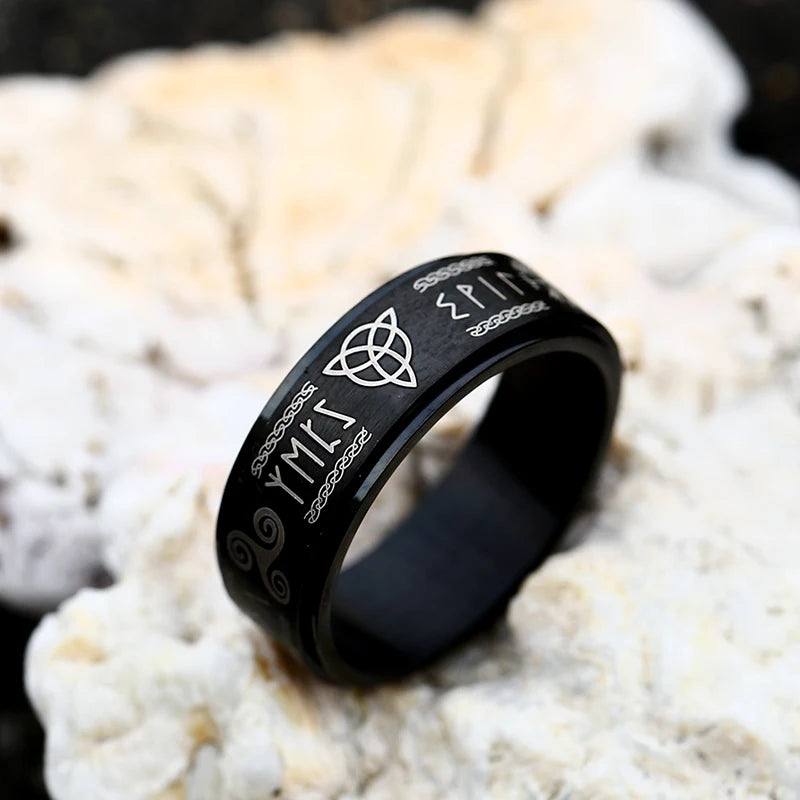 Anel Alainça Viking Amuleto Runa