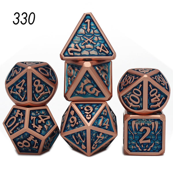 Conjunto 7 Dados Temáticos Adventure Para RPG de Mesa D&D - Socialnerd Presentes e Alianças Geek