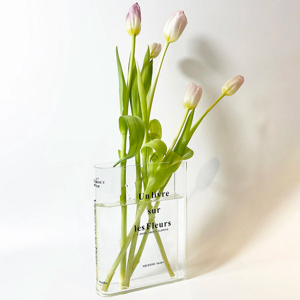 Livro Vaso Para Flores Decorativas Sofisticado Para Estantes de Livros Presente Criativo