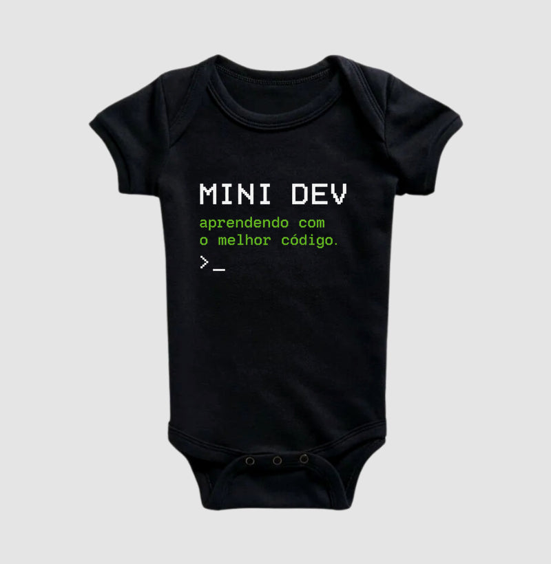 Body Infantil Mini Dev Aprendendo Com o Melhor