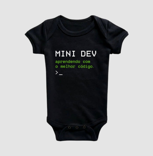 Body Infantil Mini Dev Aprendendo Com o Melhor