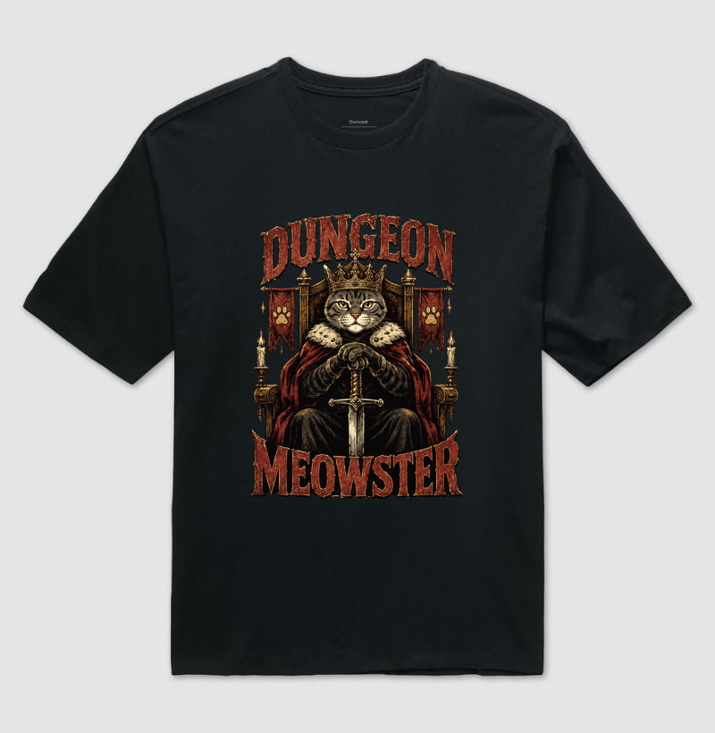Camiseta RPG Dungeon Meowster Oversized