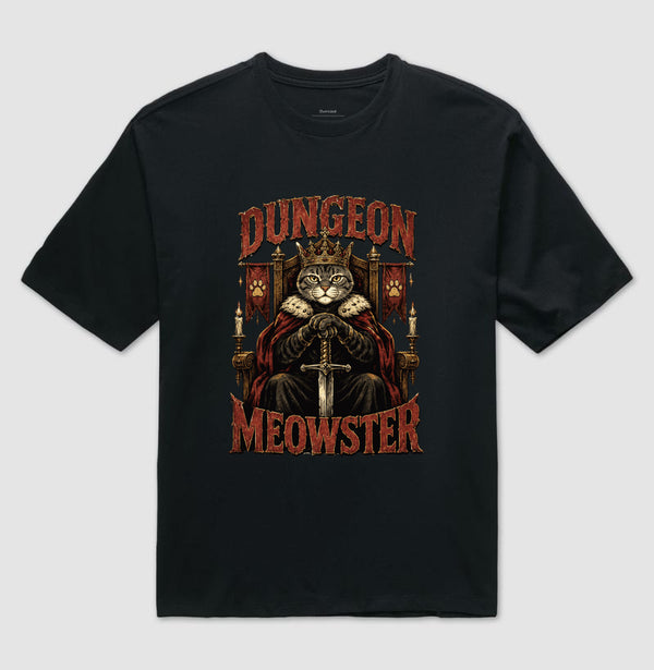 Camiseta RPG Dungeon Meowster Oversized
