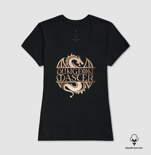Camiseta RPG Dungeon Master Dragão Algodão Peruano