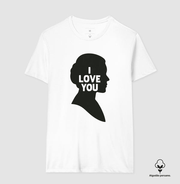 Camiseta Star Wars I Love You Algodão Peruano