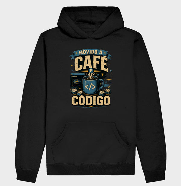 Moletom Movido a Café e Código