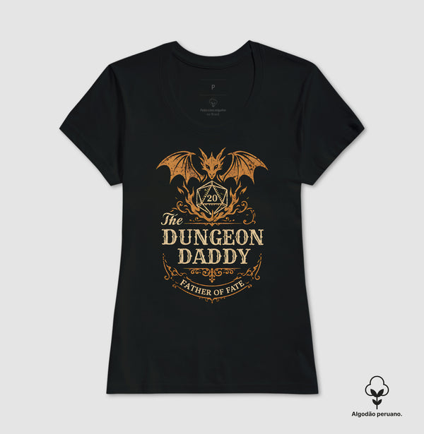 Camiseta RPG Para Pais Dungeon Daddy Father Of Fate Algodão Peruano