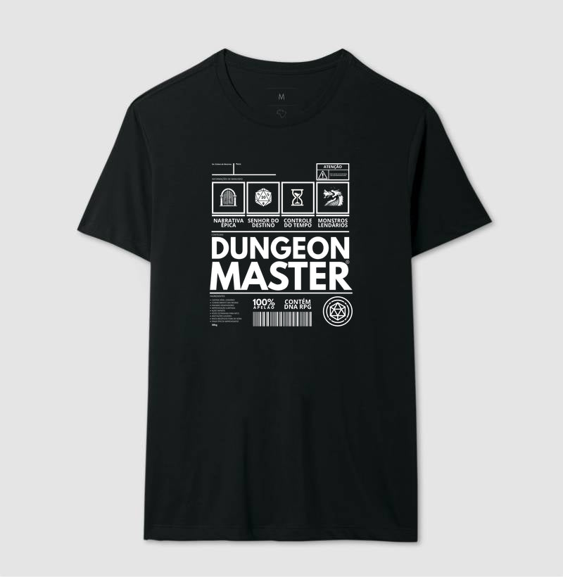 Camiseta RPG Dungeon Master Coleção Rótulos #2